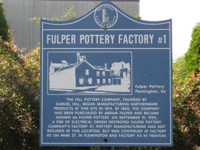 Fulper Pottery Factory #1 Marker image. Click for full size.