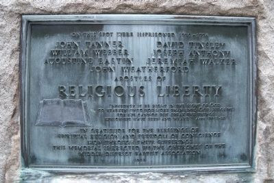 Apostles of Religious Liberty Marker image. Click for full size.