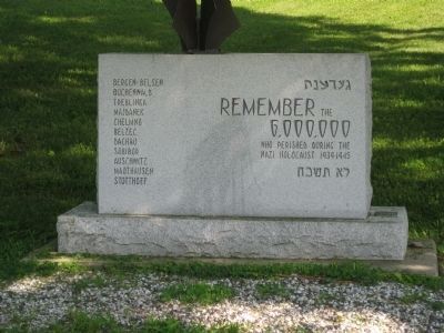 Hunterdon County Holocaust Memorial Marker. Click for full size. Hunterdon County Holocaust Memorial Marker image. Click for full size.