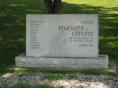 Hunterdon County Holocaust Memorial Marker image. Click for full size.