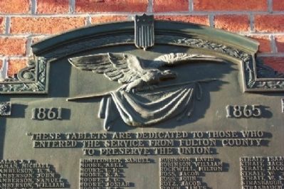 Fulton County Civil War Memorial Marker Detail image. Click for full size.
