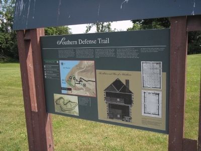 Southern Defense Trail Marker. Click for full size. Southern Defense Trail Marker image. Click for full size.