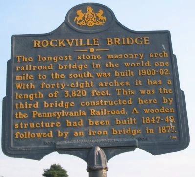 Rockville Bridge Marker image. Click for full size.