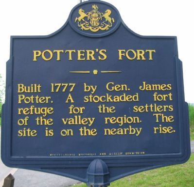 Potter's Fort Marker. Click for full size. Potter's Fort Marker image. Click for full size.