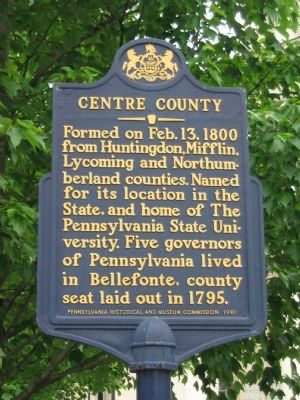 Centre County Marker image. Click for full size.
