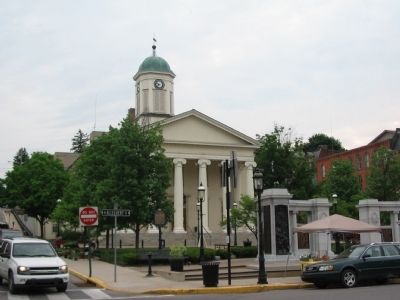 Centre County Marker in Front of the Court House image. Click for full size.