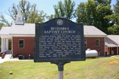 Bethabra Baptist Church Marker in May, 2009 image. Click for full size.