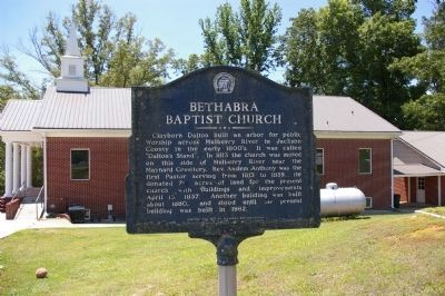 Bethabra Baptist Church Marker in May, 2009. Click for full size. Bethabra Baptist Church Marker in May, 2009 image. Click for full size.