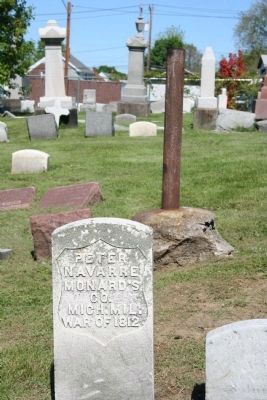 Peter Navarre Grave Marker. Click for full size. Peter Navarre Grave Marker image. Click for full size.