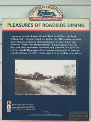Pleasures of Roadside Dining Marker image. Click for full size.