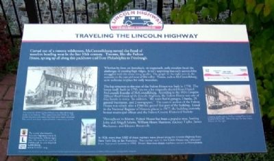Traveling the Lincoln Highway Marker image. Click for full size.