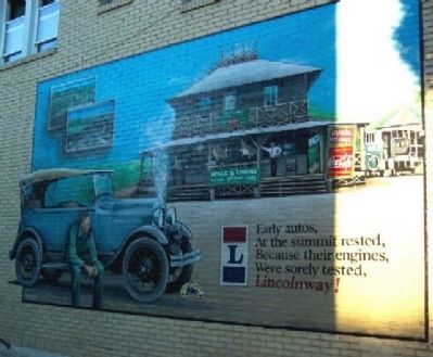 Lincoln Highway Mural to east of Fulton House image. Click for full size.