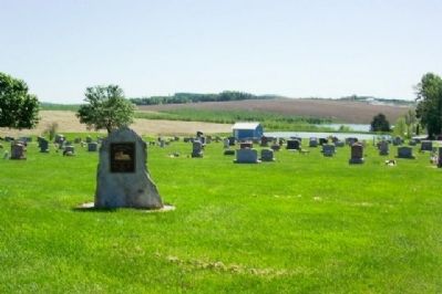 Mt. Victory Church Cemetery and Marker image. Click for full size.
