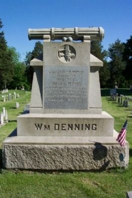 William Denning Marker. Click for full size. William Denning Marker image. Click for full size.