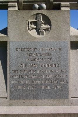 William Denning Marker. Click for full size. William Denning Marker image. Click for full size.