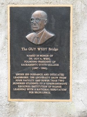 The Guy West Bridge Marker. Click for full size. The Guy West Bridge Marker image. Click for full size.