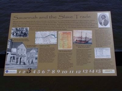 Savannah and the Slave Trade Marker image. Click for full size.