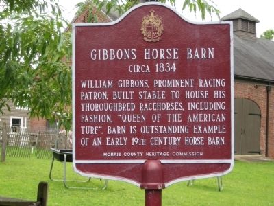 Gibbons Horse Barn Marker image. Click for full size.