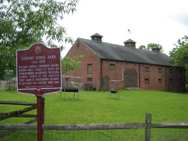 Gibbons Horse Barn and Marker image. Click for full size.