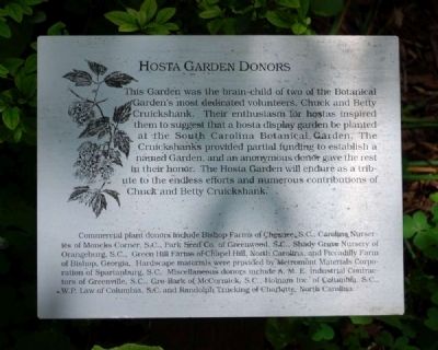 Hosta Garden Donors Marker image. Click for full size.
