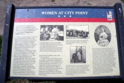 Women at City Point CWT Marker. Click for full size. Women at City Point CWT Marker image. Click for full size.