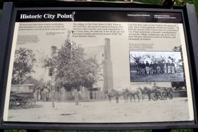 Historic City Point NPS Marker image. Click for full size.