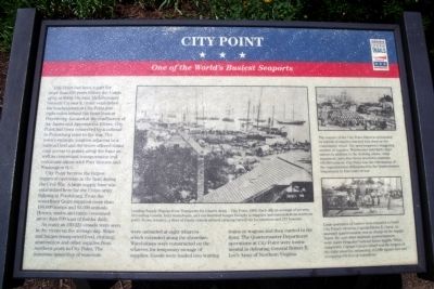 City Point CWT Marker. Click for full size. City Point CWT Marker image. Click for full size.