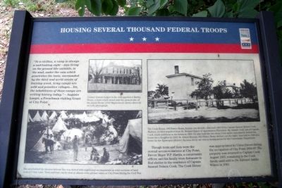 Housing Several Thousand Federal Troops CWT Marker. Click for full size. Housing Several Thousand Federal Troops CWT Marker image. Click for full size.