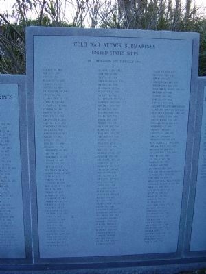 Cold War Submarine Memorial Marker image. Click for full size.