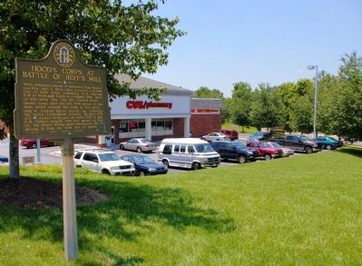 Hood's Corps at Battle of Ruff's Mill Marker. Click for full size. Hood's Corps at Battle of Ruff's Mill Marker image. Click for full size.