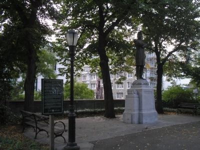 Marker in Sakura Park. Click for full size. Marker in Sakura Park image. Click for full size.