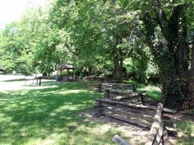 Civil War Trails Markers at the Union Fort site.. Click for full size. Civil War Trails Markers at the Union Fort site. image. Click for full size.