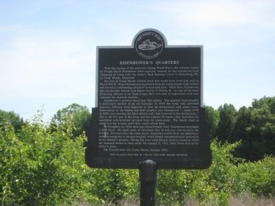 Eisenhower's Quarters Marker image. Click for full size.
