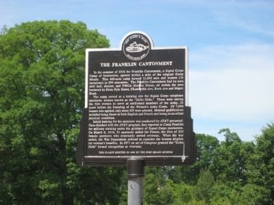 The Franklin Cantonment Marker image. Click for full size.