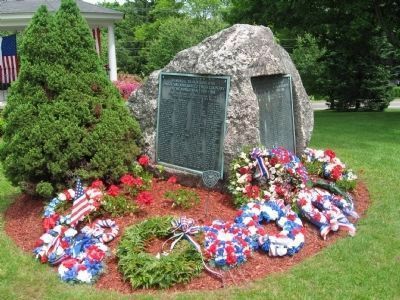 The Boulder on the Watertown Public Green at DeForest Street and Veterans Hill image. Click for full size.