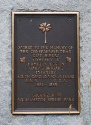 Gist Rifles Monument image. Click for full size.