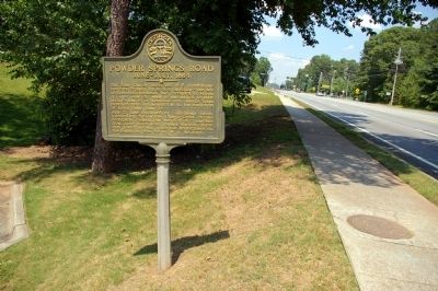 Powder Springs Road Marker image. Click for full size.