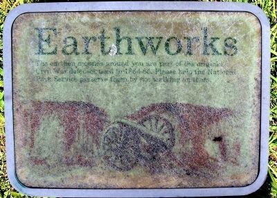 NPS Earthworks Marker. image. Click for full size.