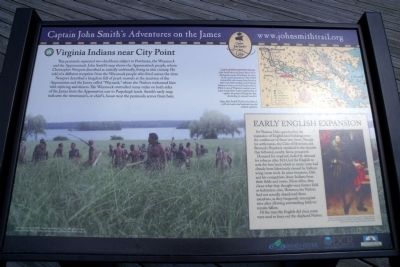 Virginia Indians near City Point Marker image. Click for full size.