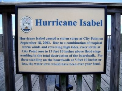 Hurricane Isabel Marker image. Click for full size.