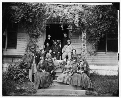 City Point, Virginia. Rufus Ingalls and group. image. Click for full size.