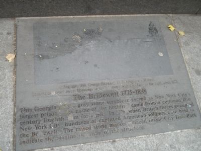 The Bridewell 1775-1838 Marker image. Click for full size.