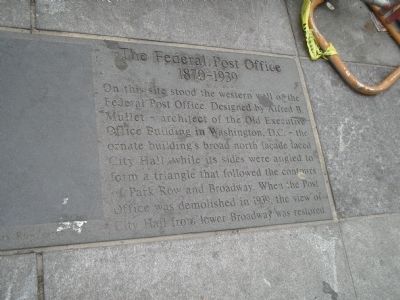 The Federal Post Office Marker image. Click for full size.
