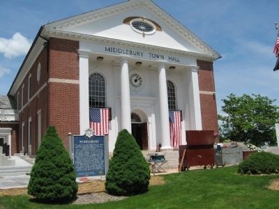 Middlebury Town Hall. Click for full size. Middlebury Town Hall image. Click for full size.