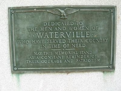 Waterville Veterans Marker image. Click for full size.