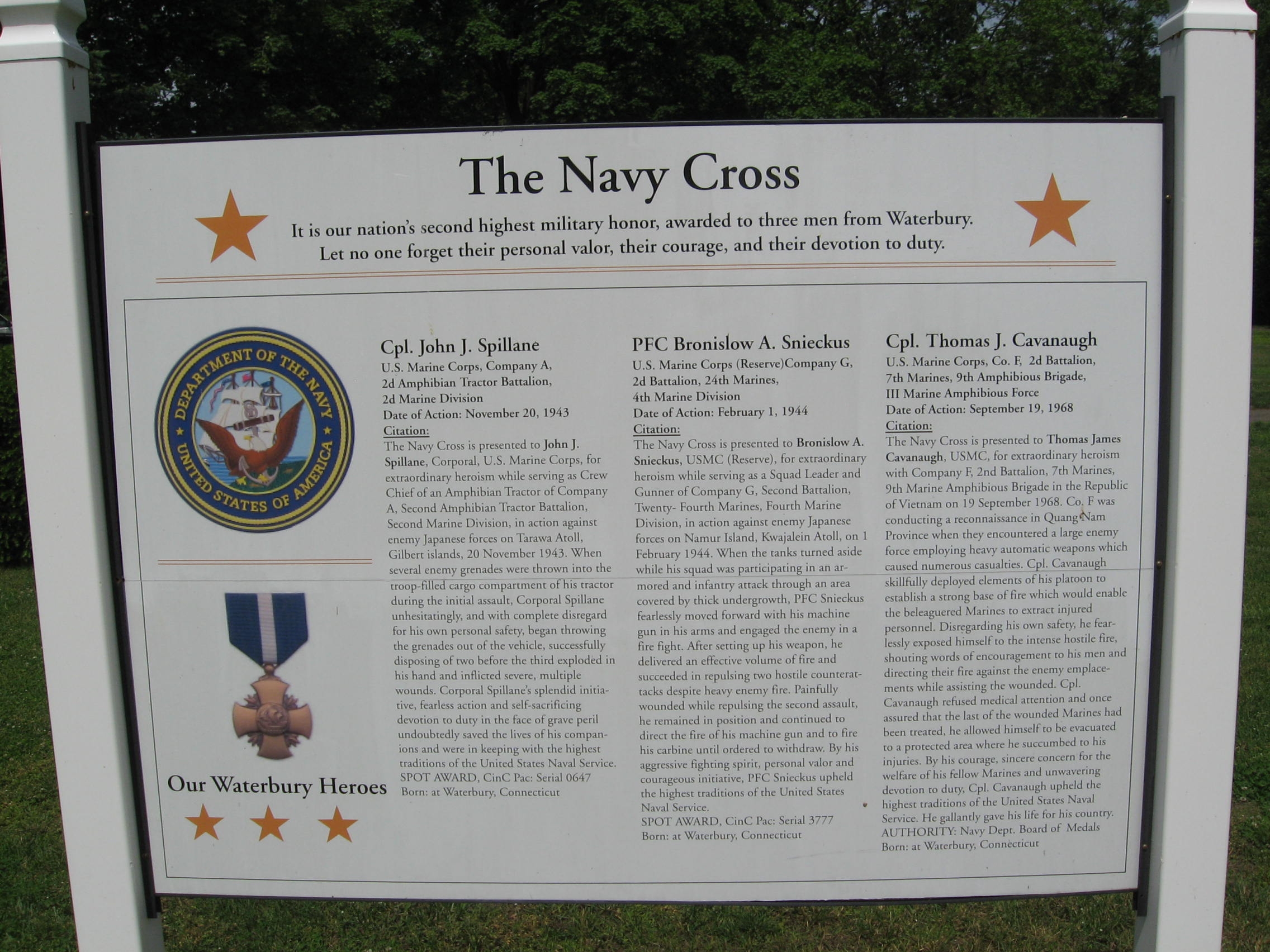 The Navy Cross Marker