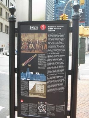 Fraunces Tavern Block Historic District Marker image. Click for full size.