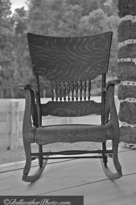 Rocking chair on the front porch image. Click for full size.