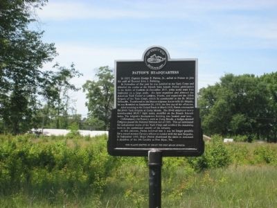 Patton's Headquarters Marker. Click for full size. Patton's Headquarters Marker image. Click for full size.