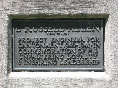 E. Russell Allen Marker. Click for full size. E. Russell Allen Marker image. Click for full size.
